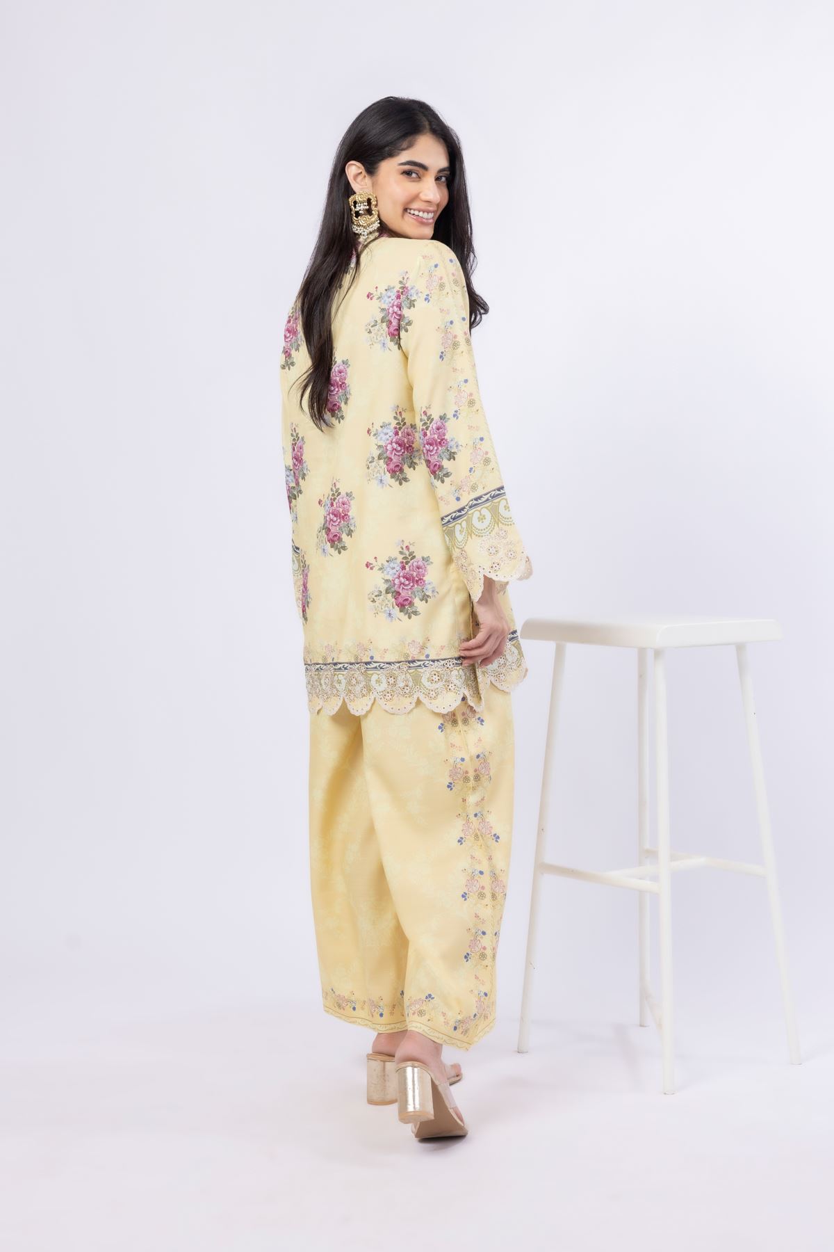 Embroidered Russian Raw Silk Kurta - 25-09-9S3-05TB-VG