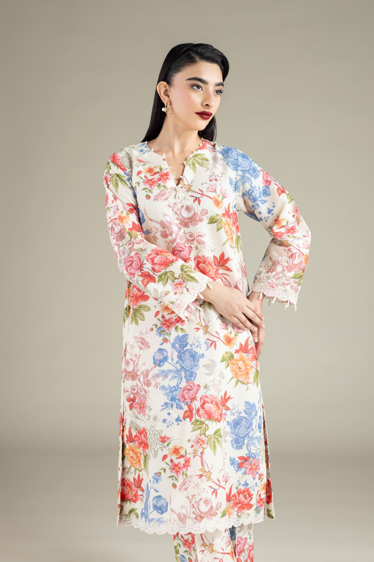Embroidered Mesuri Kurta - 1-26-101-A-D-VG