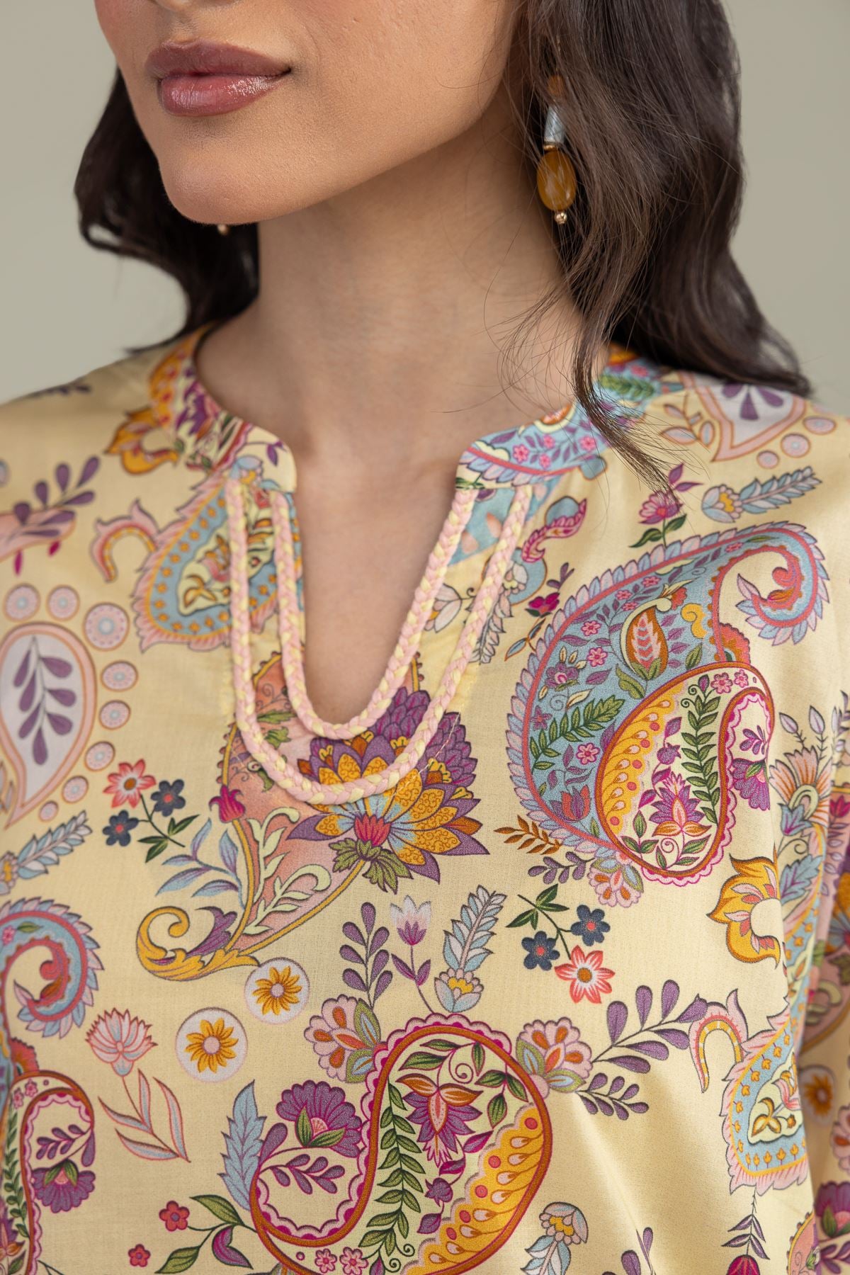 Printed Cambric Short Cambric Kurta - 1-26-224-B-J1-VG