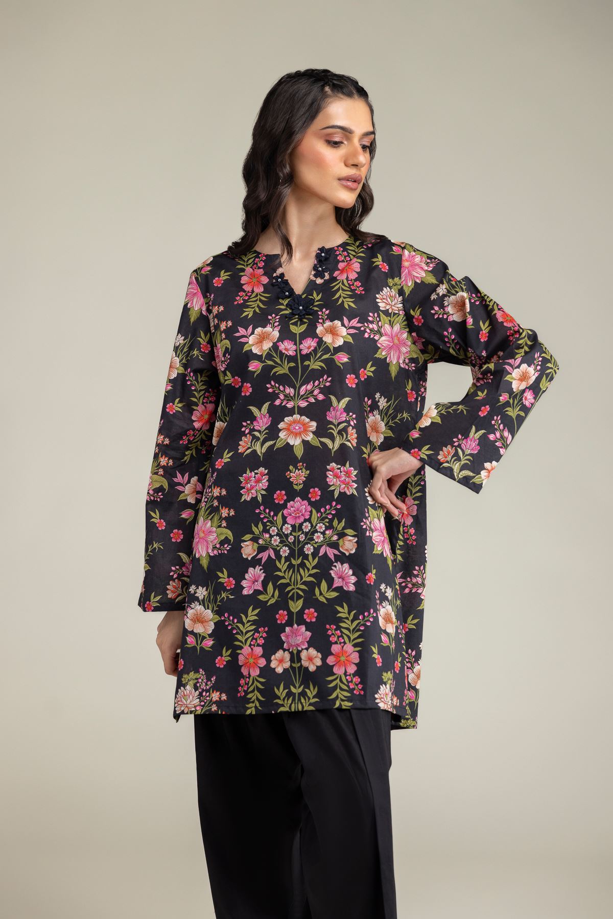 Printed Lawn Fabrics 2 Piece | Top and Bottom - A22-26-209FB1-VG