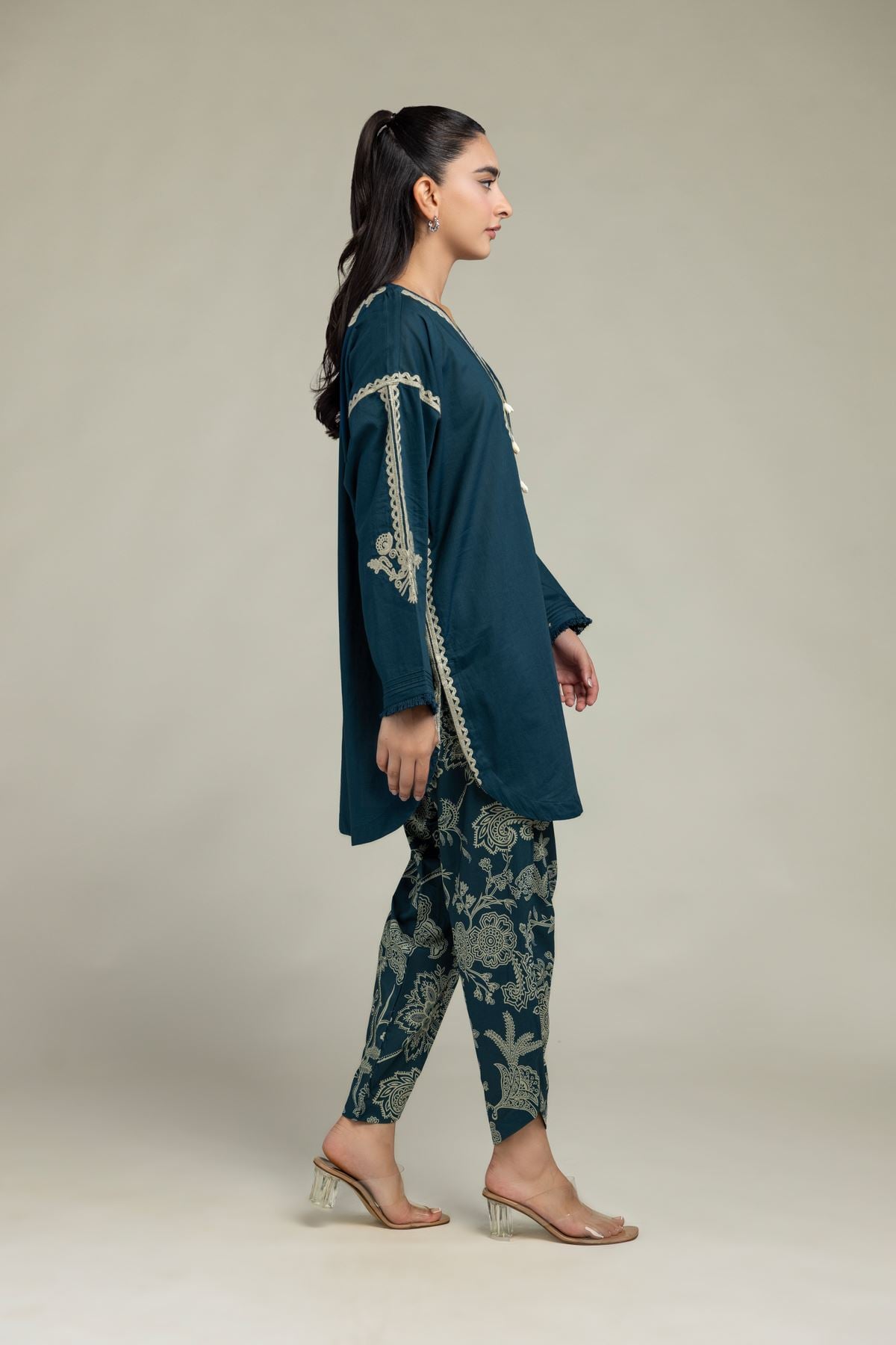 Embroidered Cambric Floral Printed Shalwar - 1-26-229-C-H1-VG
