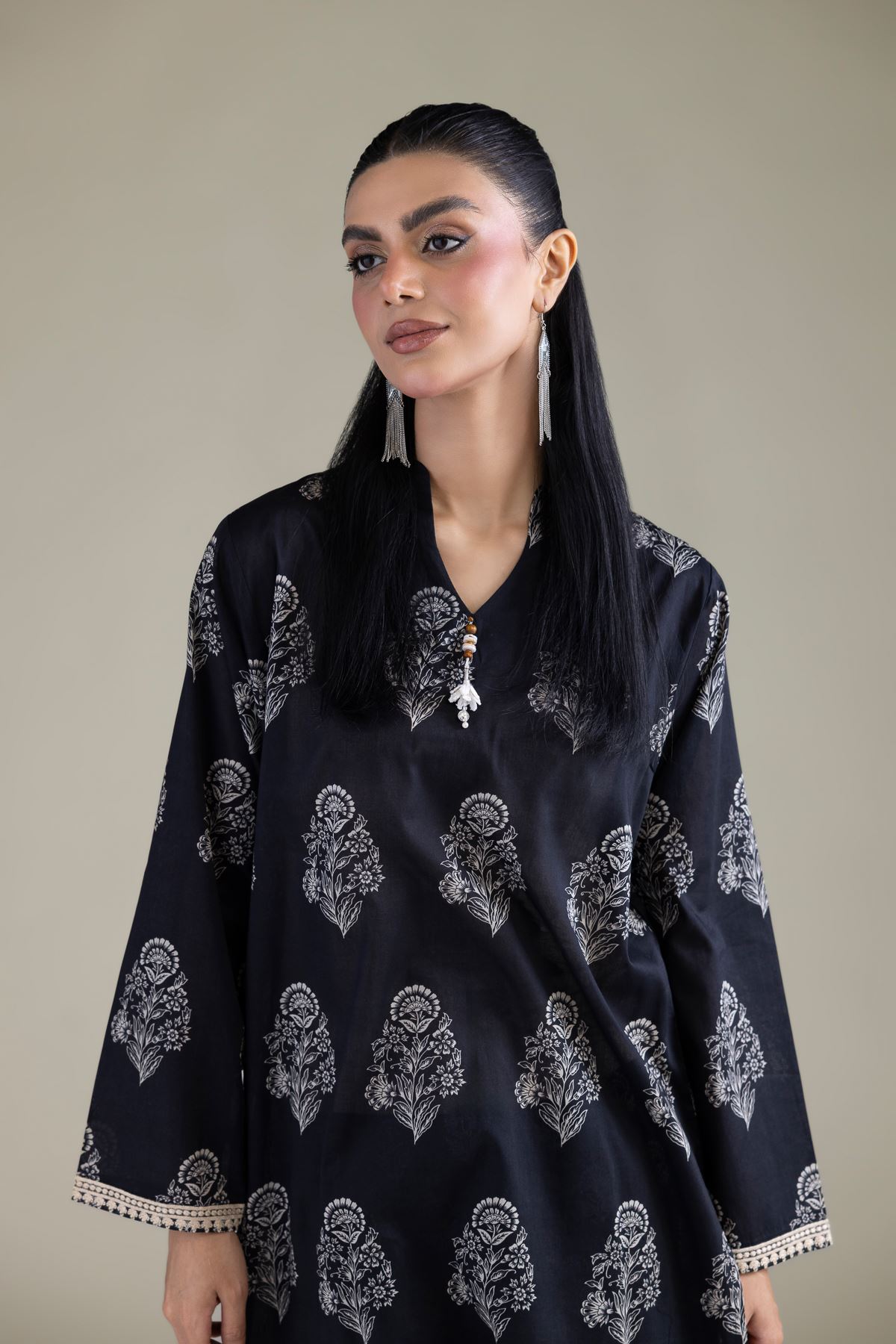 Embroidered Cambric Cambric 3-Piece Tailored - T-A22-26-224FD1-VG