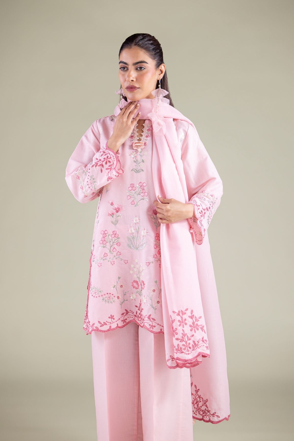 Embroidered Mesuri Kurta - 1-26-117-A-F-VG