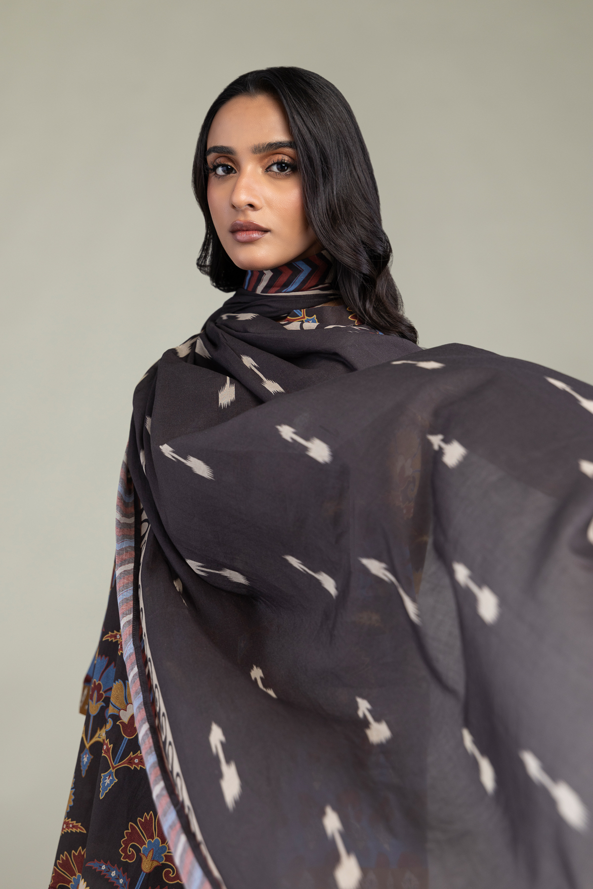 Printed Lawn Printed Lawn Dupatta - 1-26-303-C-B1-VG