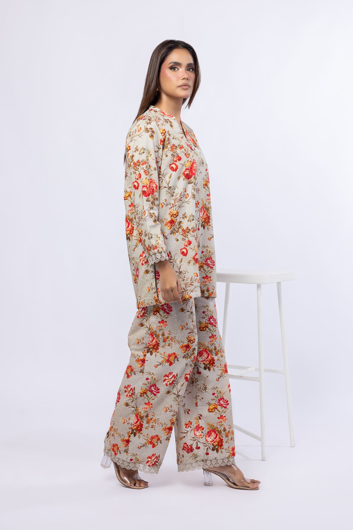 Printed Cotton Dobby Kurta - 25-07-7E9-03TA-VG