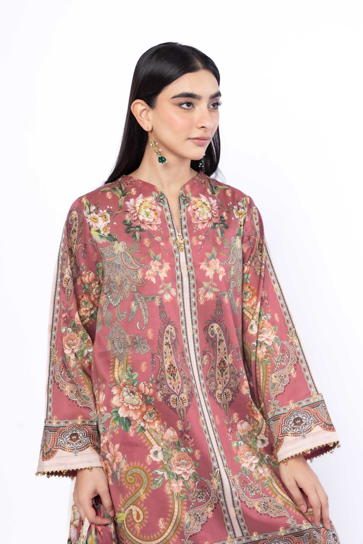 Printed Jacquard Tailored 3 Piece - T-A33-26-105FF-VG