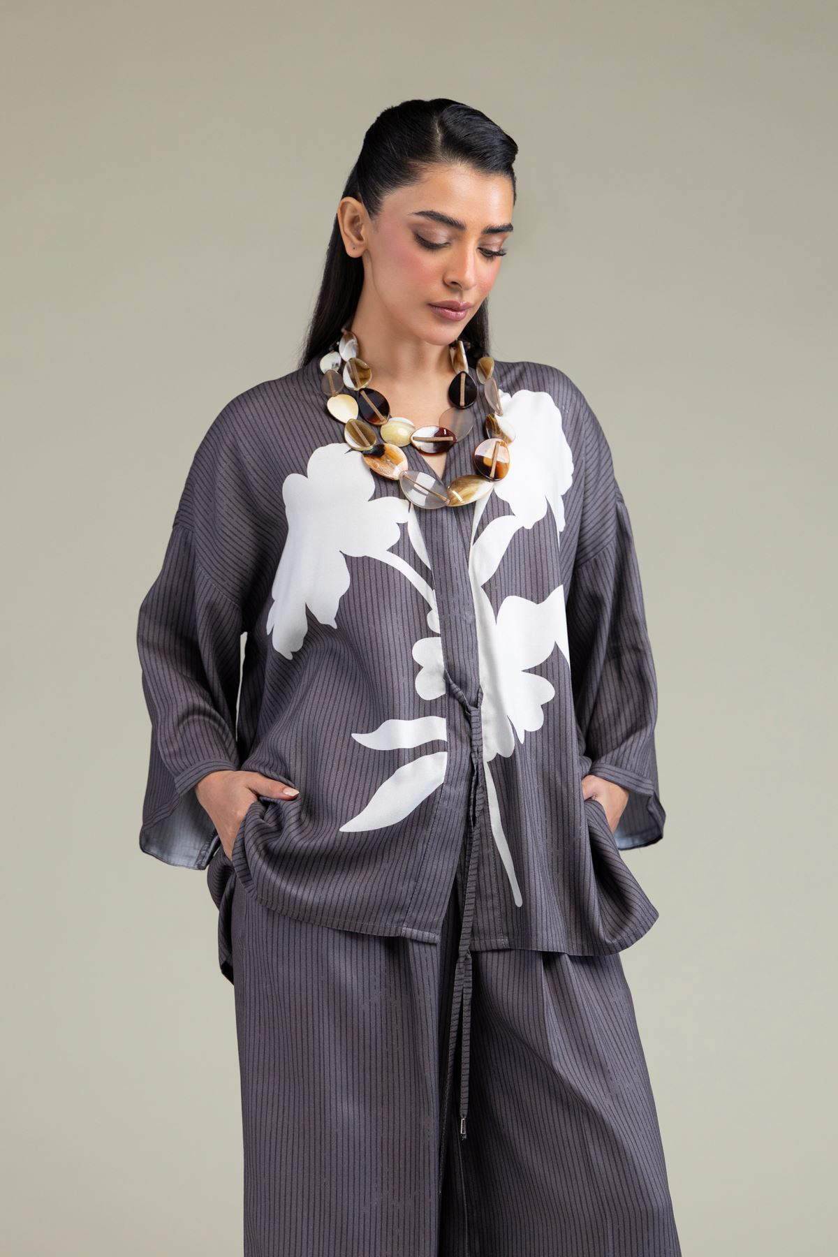 Printed Viscose Crepe Viscose Crepe Shirt - 6-26-206-A-J1-VG