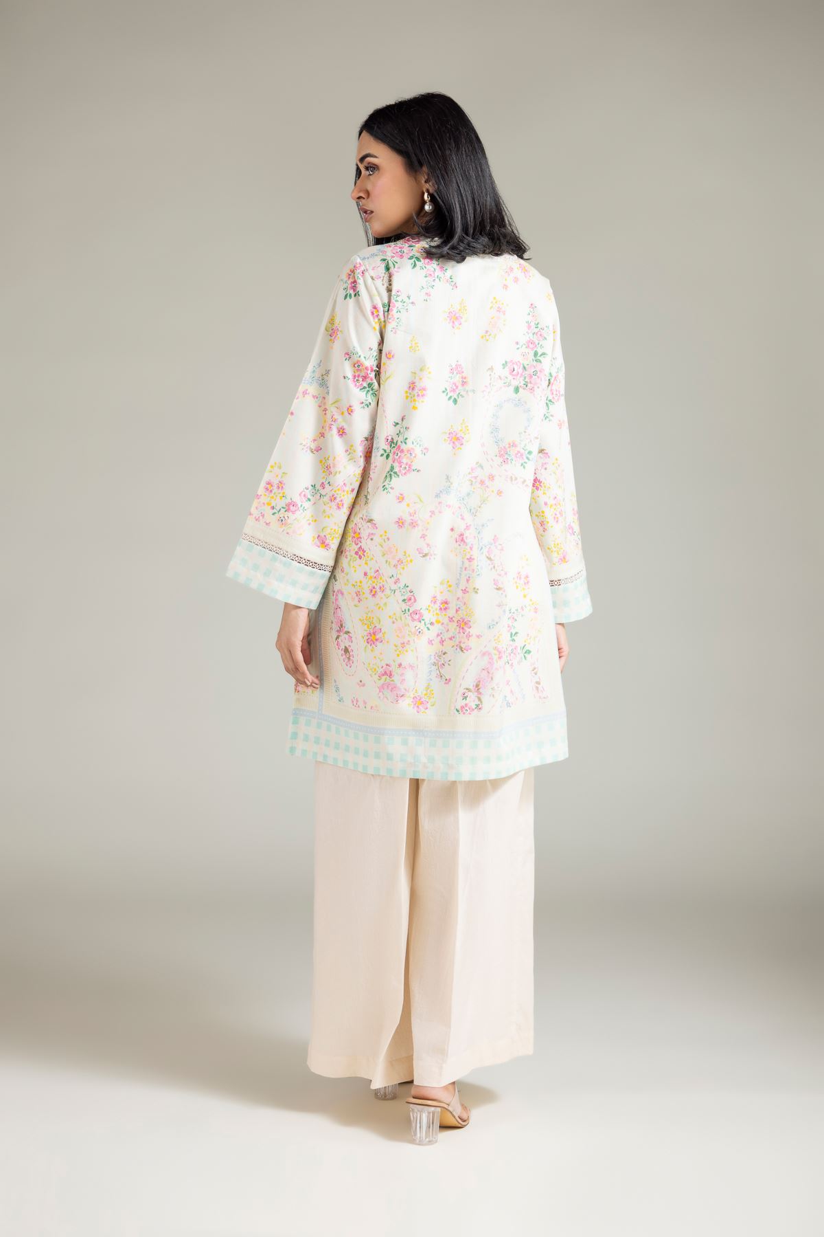 Embroidered Textured Lawn Fabrics 2 Piece | Top and Bottom - A112-26-124EG2-VG