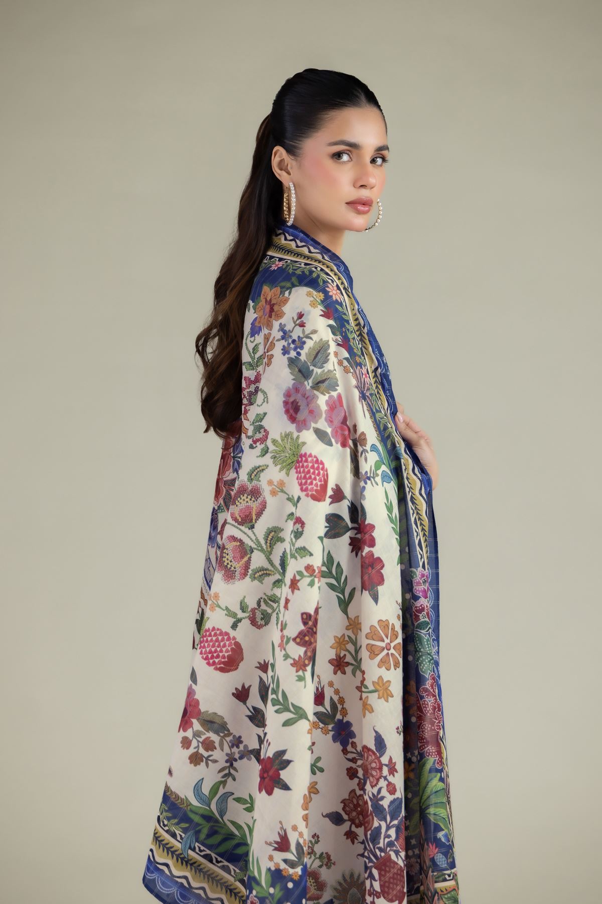 Embroidered Messuri Fabrics 3 Piece - A11-26-106FB2-VG