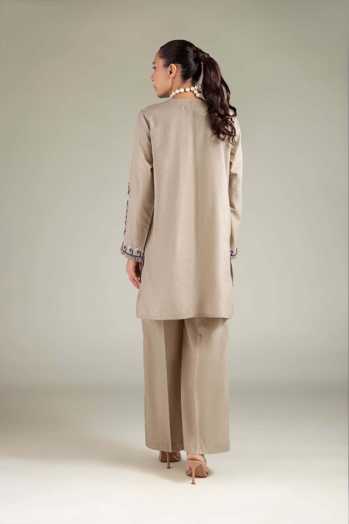 Embroidered Cambric Fabrics 2 Piece | Top and Bottom - A11-26-111FE1-VG