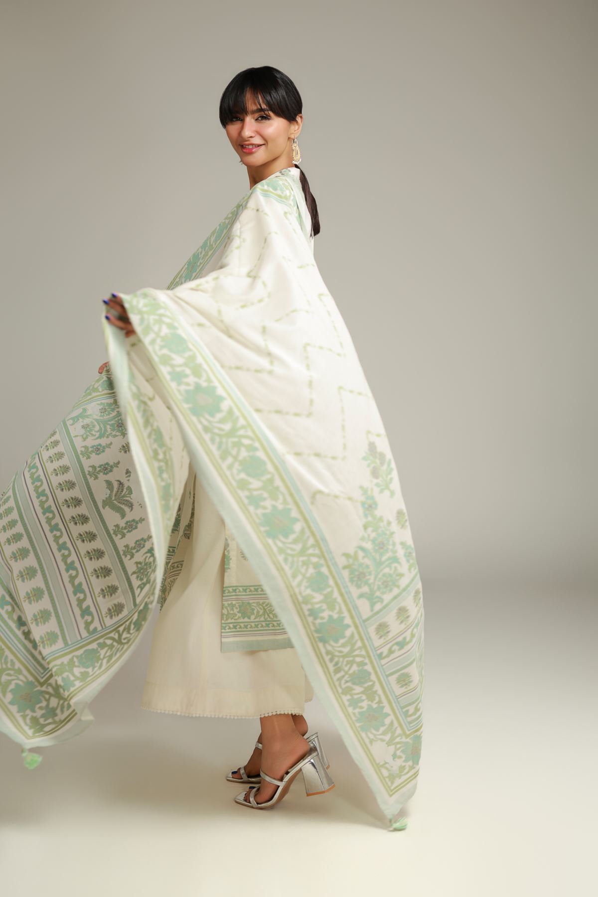 Printed Lawn Printed Lawn Dupatta - 26-02-1E13-06SA-VG