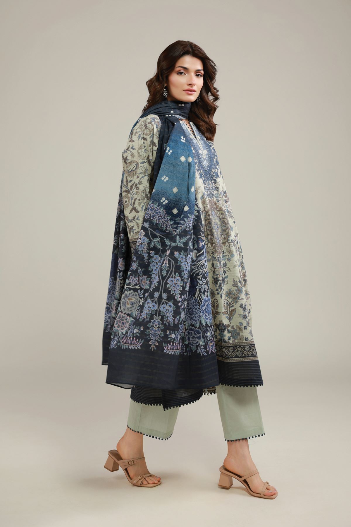 Printed Messuri Tailored 3 Piece - 1-26-103-A-A-VG