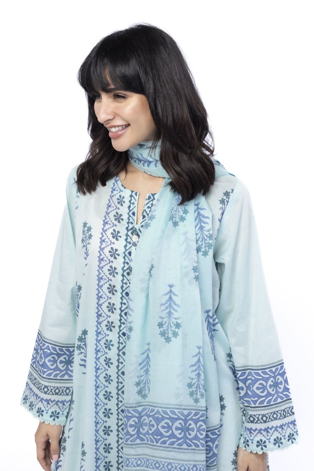 Printed Lawn Fabrics 3 Piece - CA02A-VG