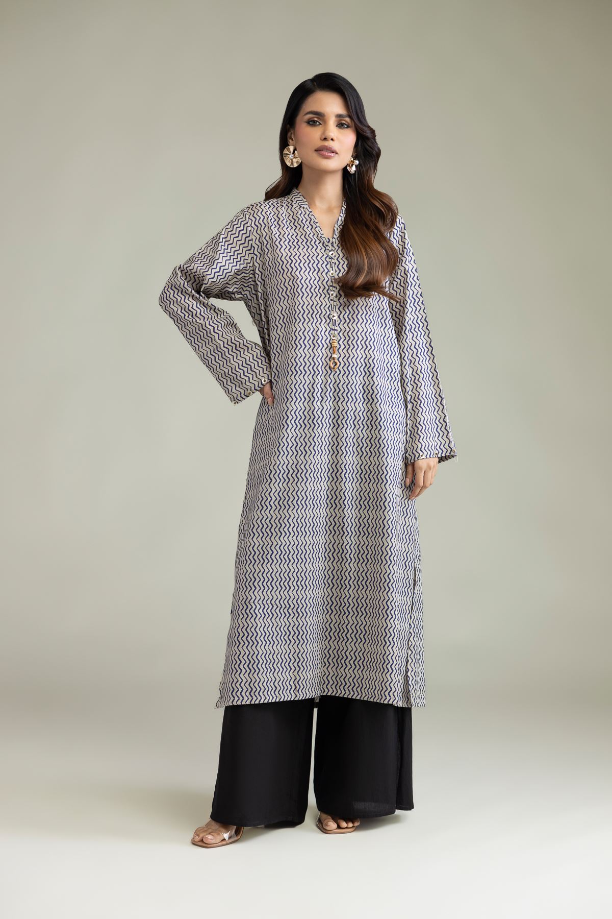 Printed Cambric Cambric Tailored 1-Piece - 1-26-102-A-F-VG