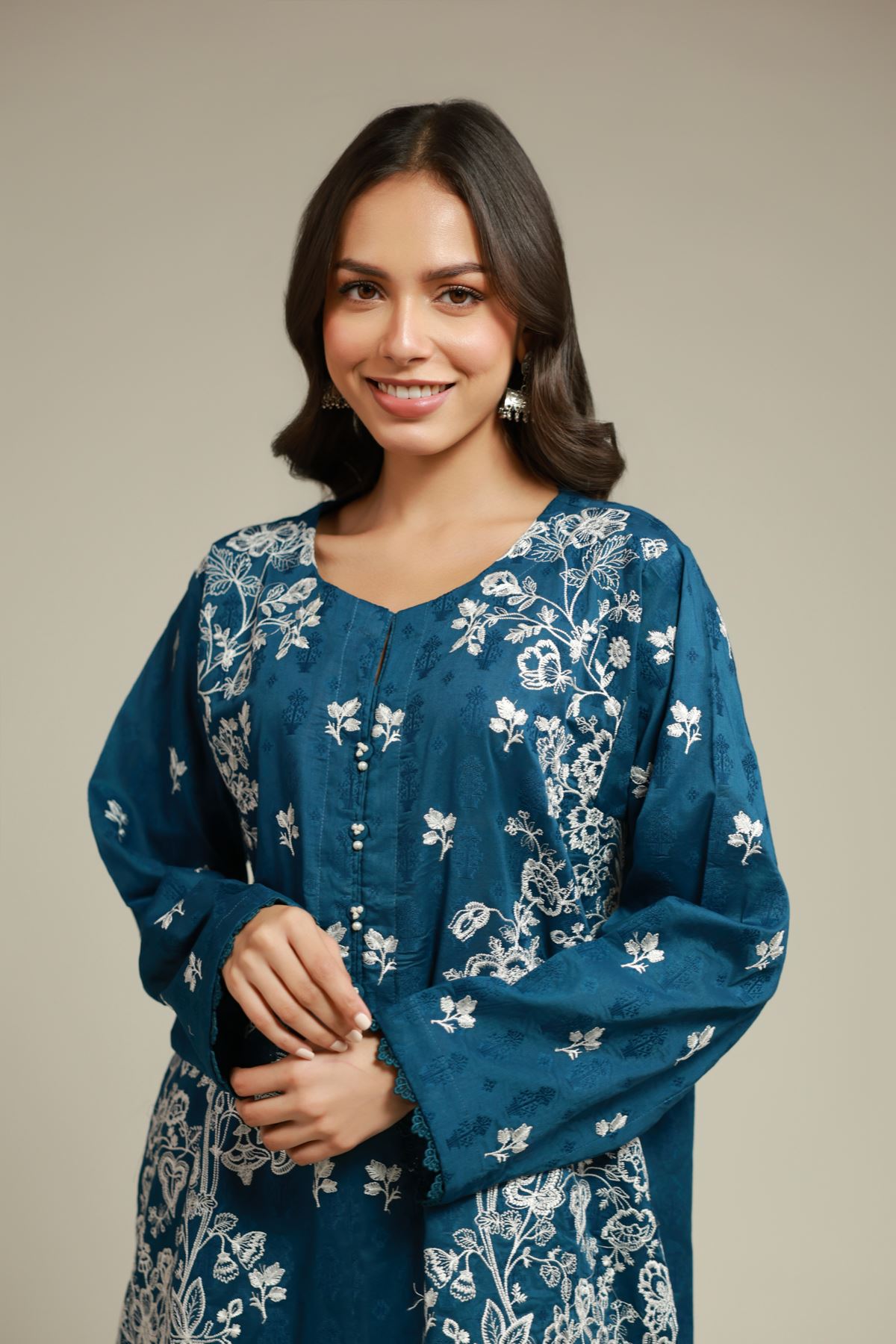 Embroidered Broshia Broshia 2 Piece Tailored - T-A112-26-109EJ1-VG