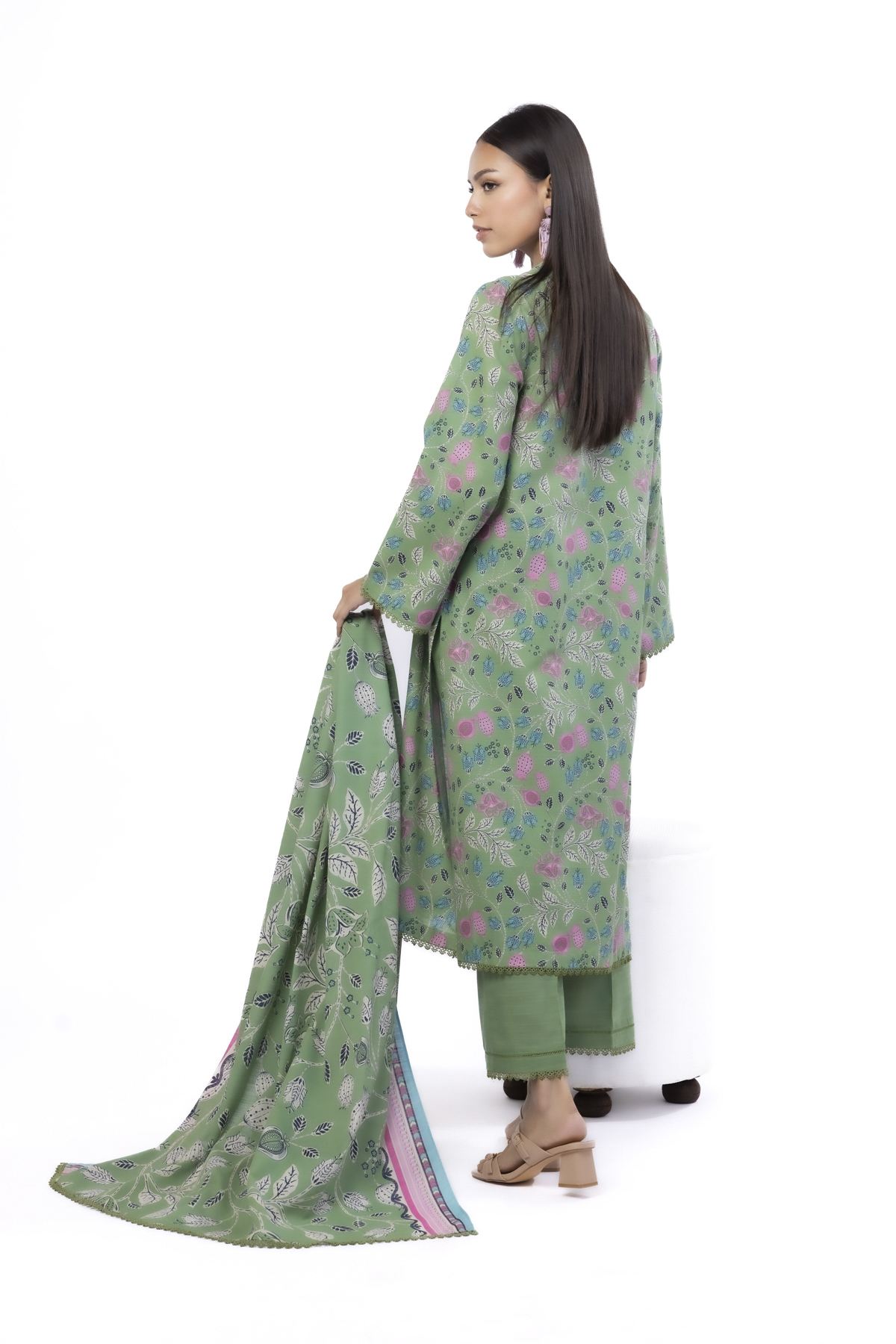 Printed Khaddar Tailored 3 Piece - KN31AST-VG