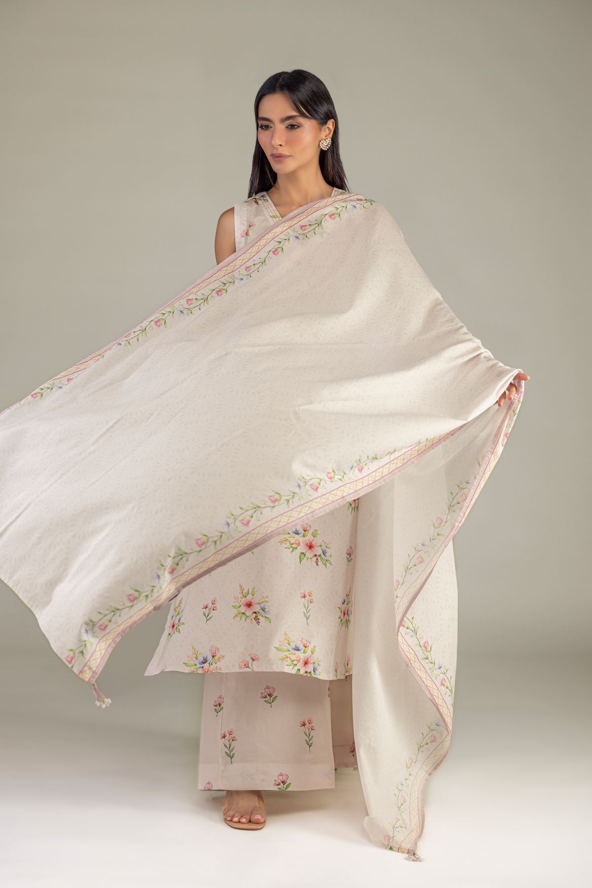 Printed Lawn Printed Lawn Dupatta - 1-26-457-A-C2-VG