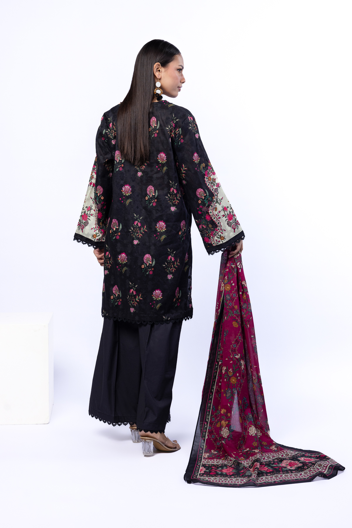 Printed Broshia Fabrics 3 Piece - A22-26-102FG1-VG