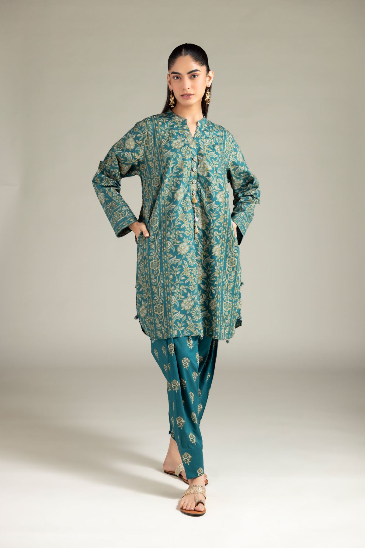 Cambric Kurta - 1-26-126-A-A-VG