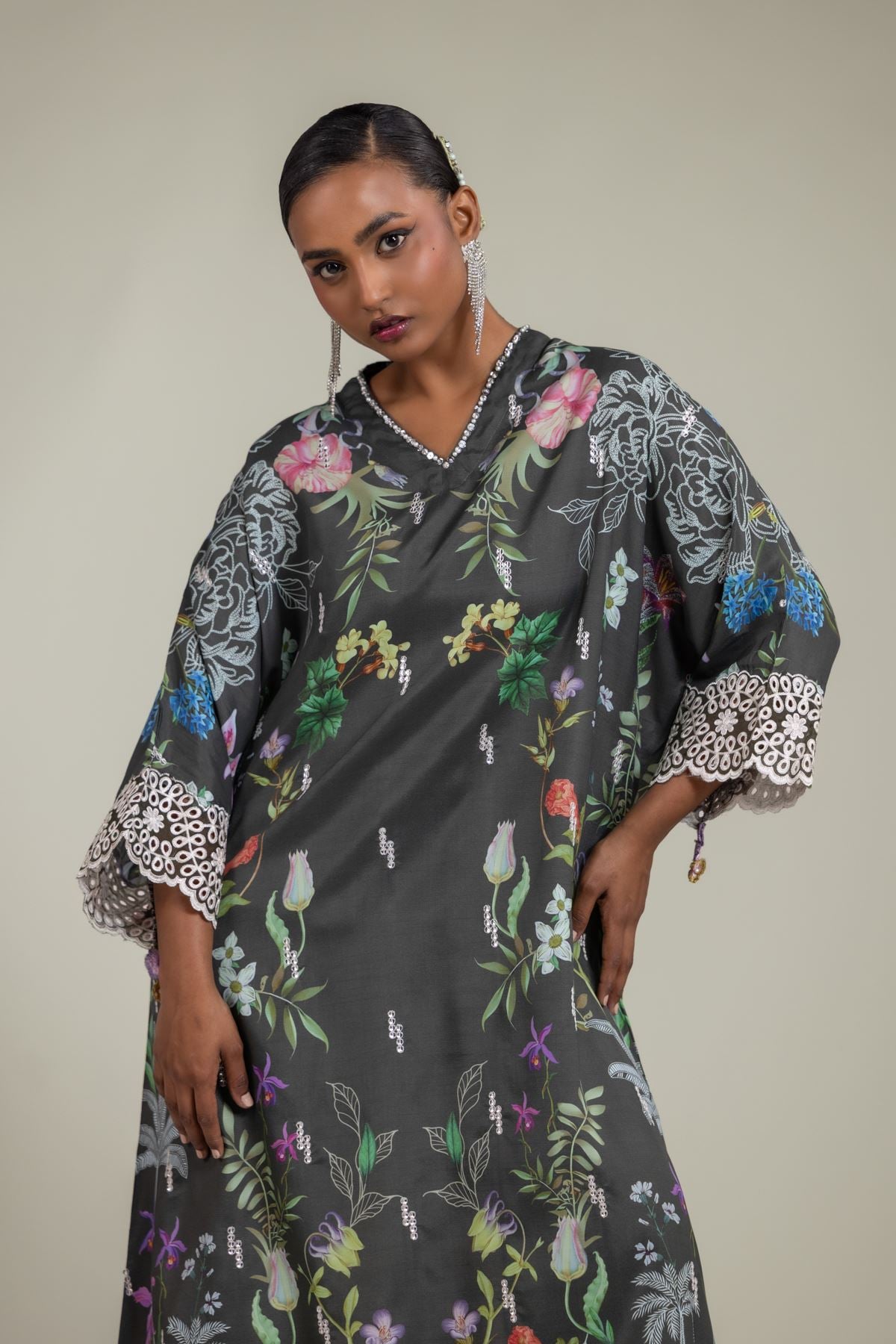 Raw Silk 2-Piece Co-ord Set - 2-26-105-A-D-VG