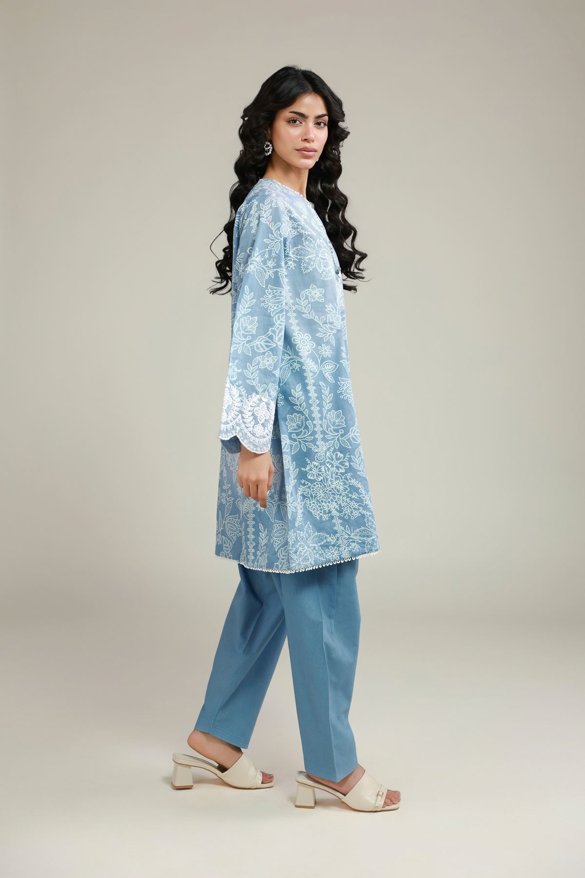 Printed Lawn Floral Printed Co-ords - 1-26-145-A-C-VG