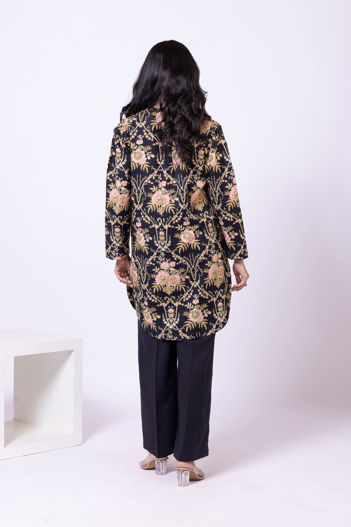 Printed Khaddar Kurta - OTD4-EX23-05TA-VG