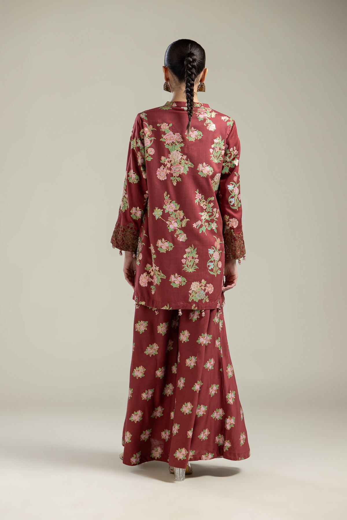 Raw Silk 2-Piece Co-ord Set - 1-26-204-A-A1-VG