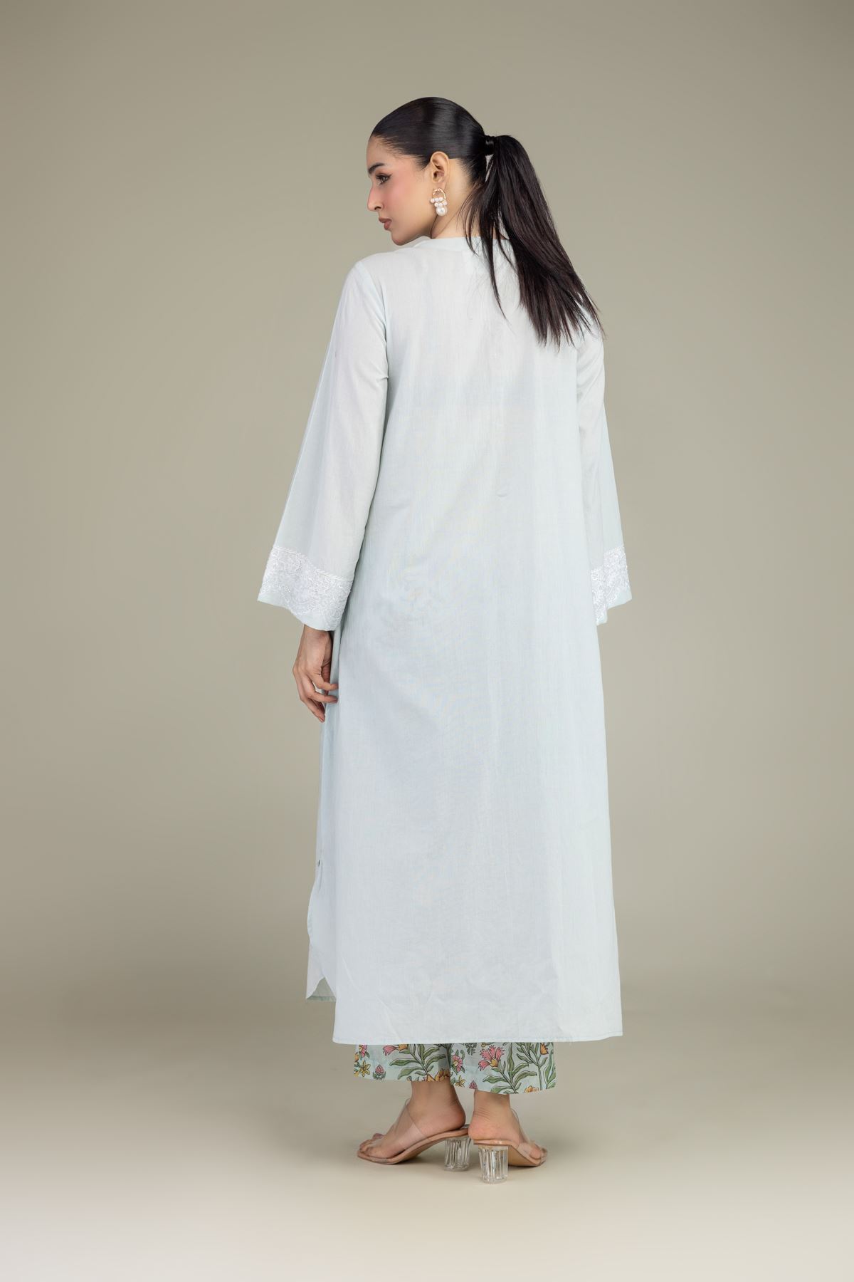 Embroidered Cambric Fabrics 2 Piece | Top and Bottom - A22-26-214FH1-VG