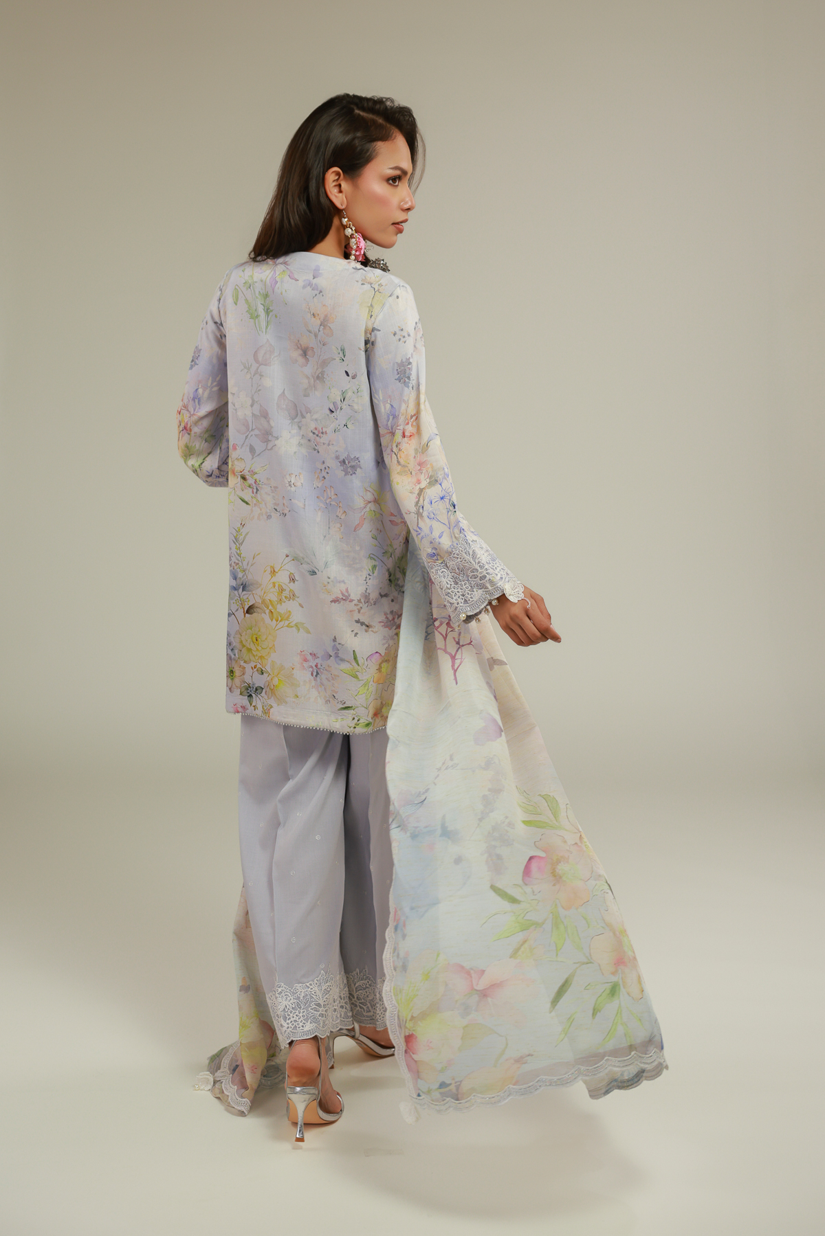 Embroidered Raw Silk Kurta - 1-26-102-A-F-VG