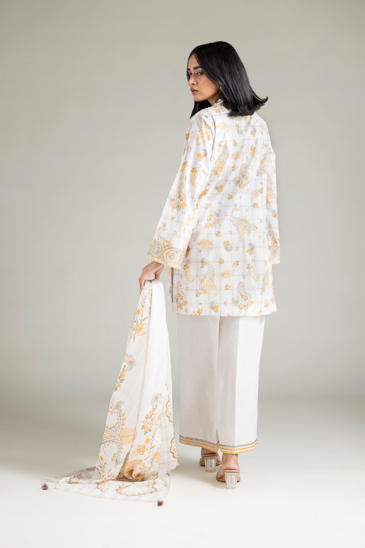 Embroidered Textured Lawn 3-Piece Tailored Lawn - 1-26-142-A-H-VG