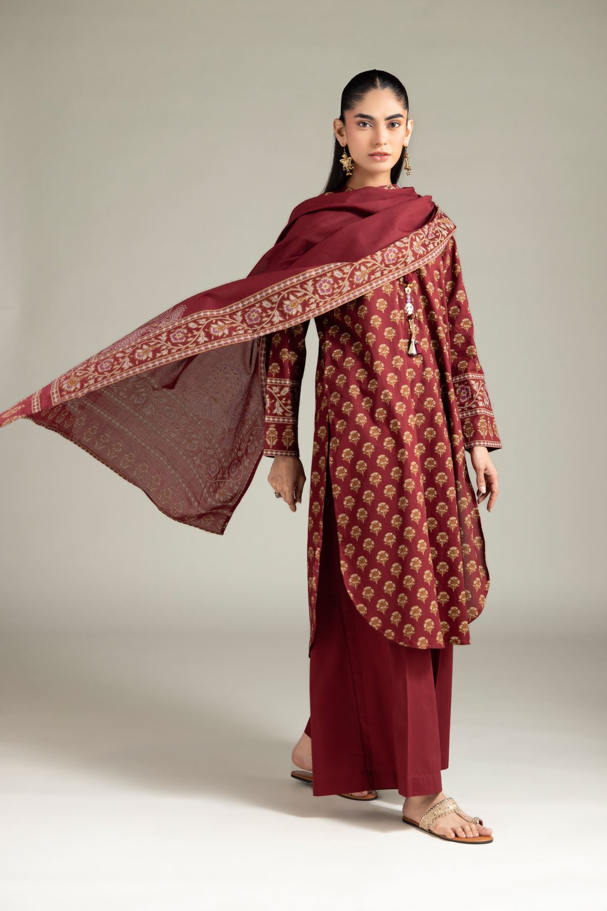 Lawn Dupatta - 1-26-125-A-B-VG