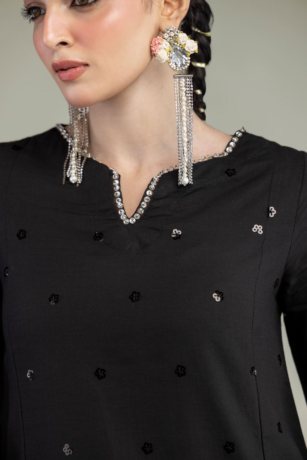 Raw Silk 3-Piece Co-ord Set - T-A11-26-104FC1-VG