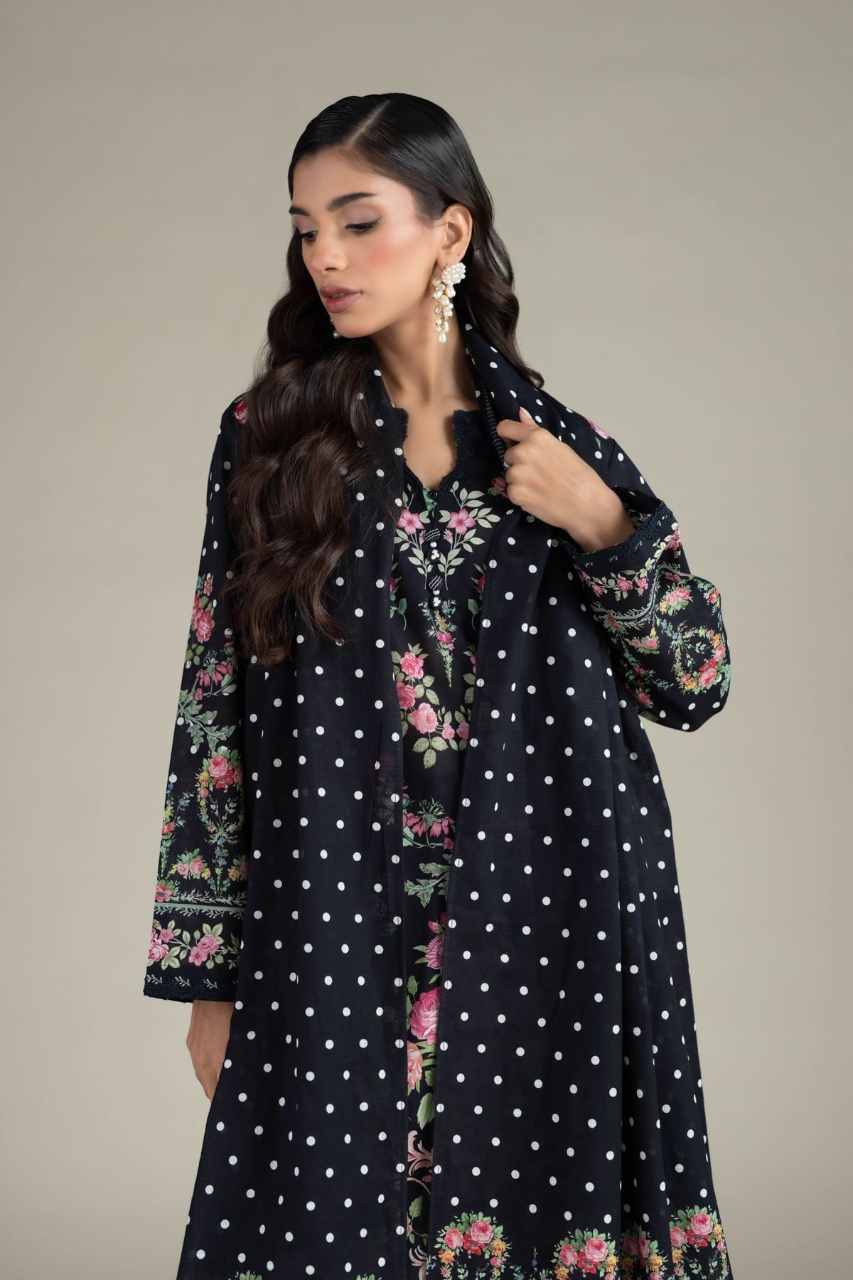 Embroidered Cambric Tailored 3 Piece - T-A22-26-111FJ1-VG