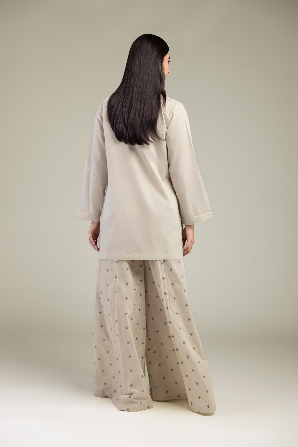 Embroidered Cambric Short Cambric Kurta - A22-26-214FH1-VG