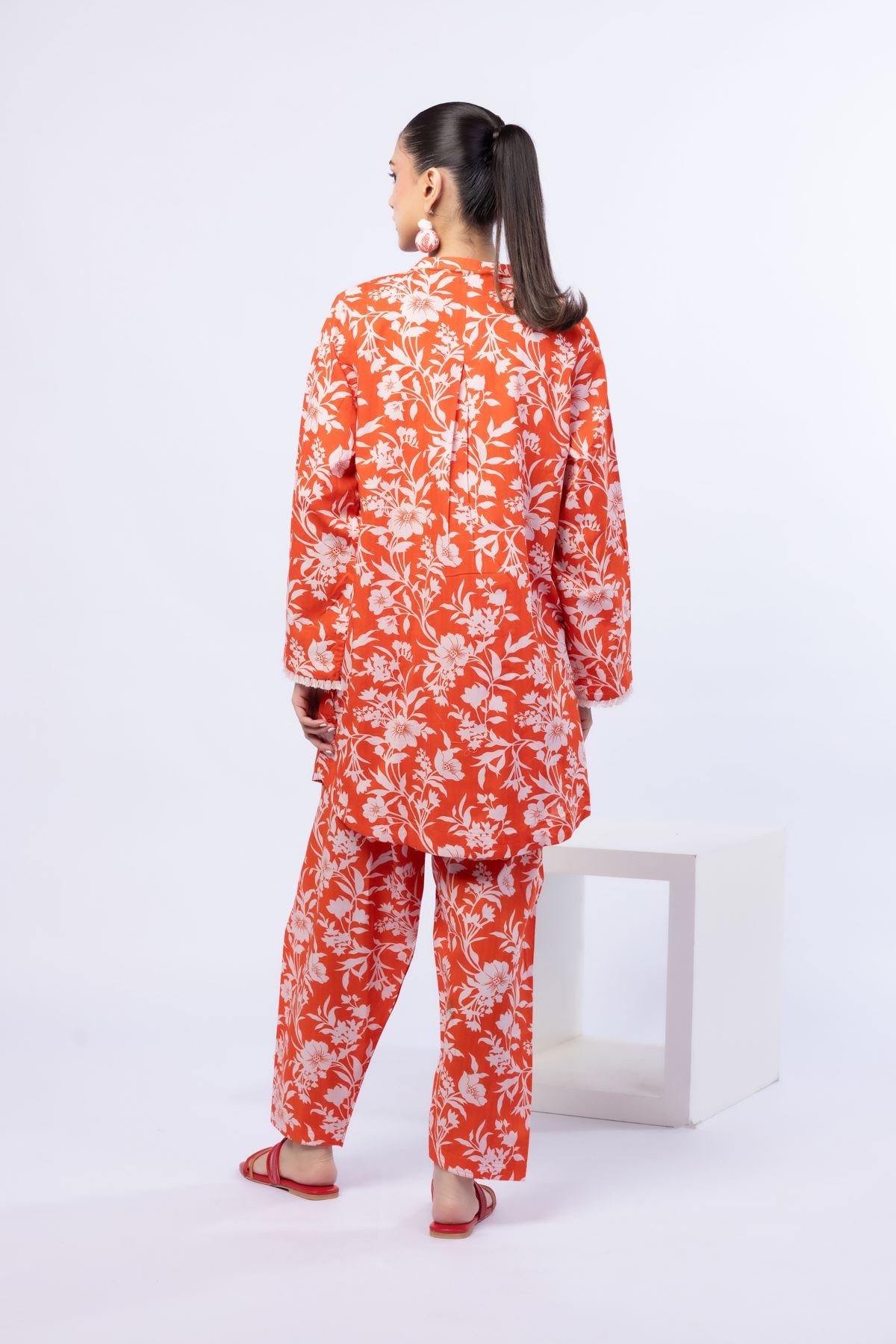 Printed Cotton Dobby Kurta - 25-W02iB-02TA-VG