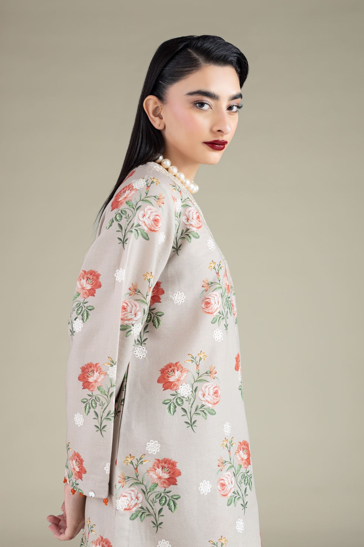 Embroidered Mesuri Kurta - 25-10-12E11-07TA-VG
