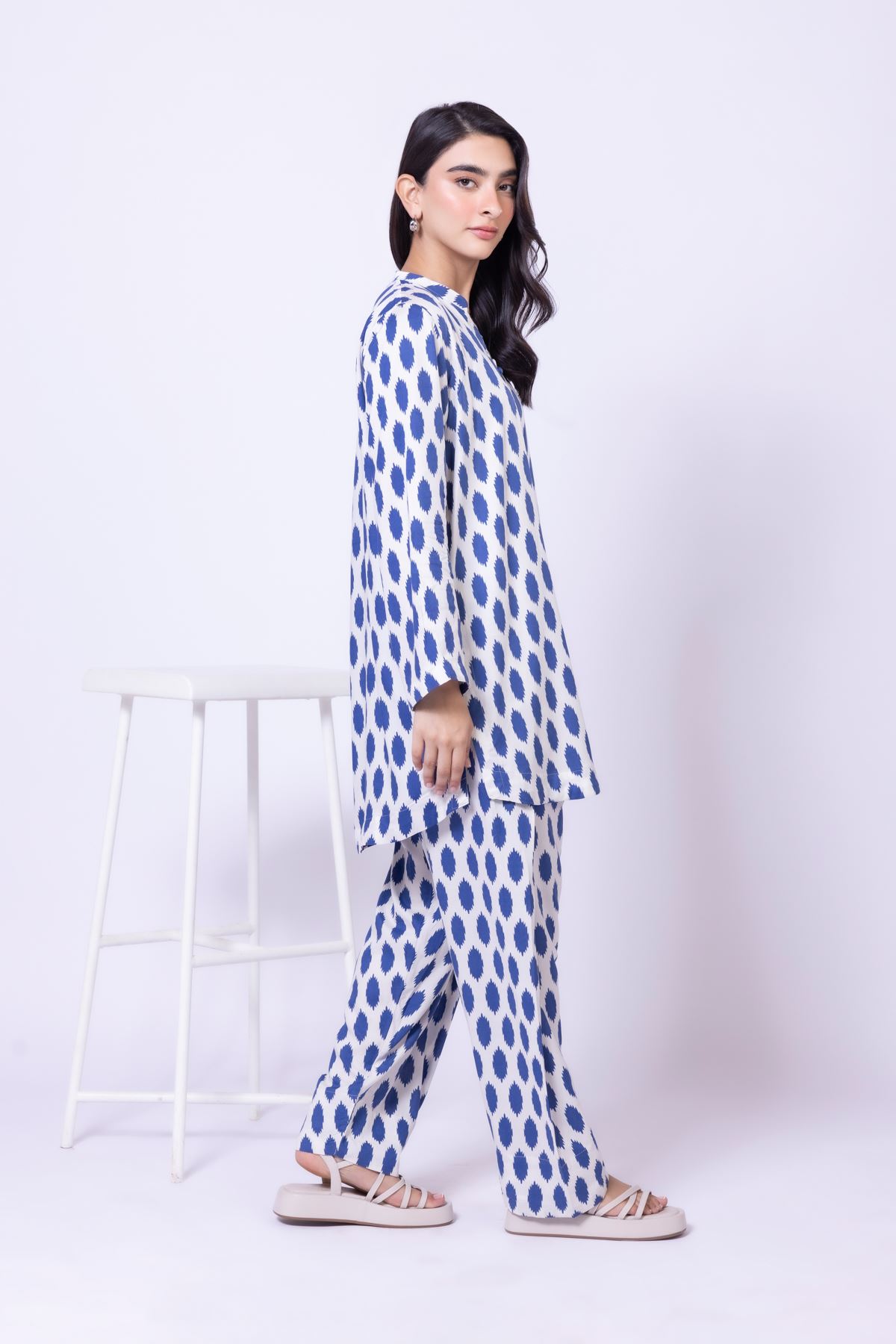 Printed Viscose Silk Kurta - 25-09-10E1-03TA-VG