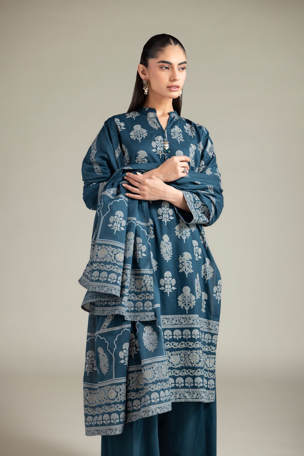Lawn Dupatta - 1-26-125-A-D-VG