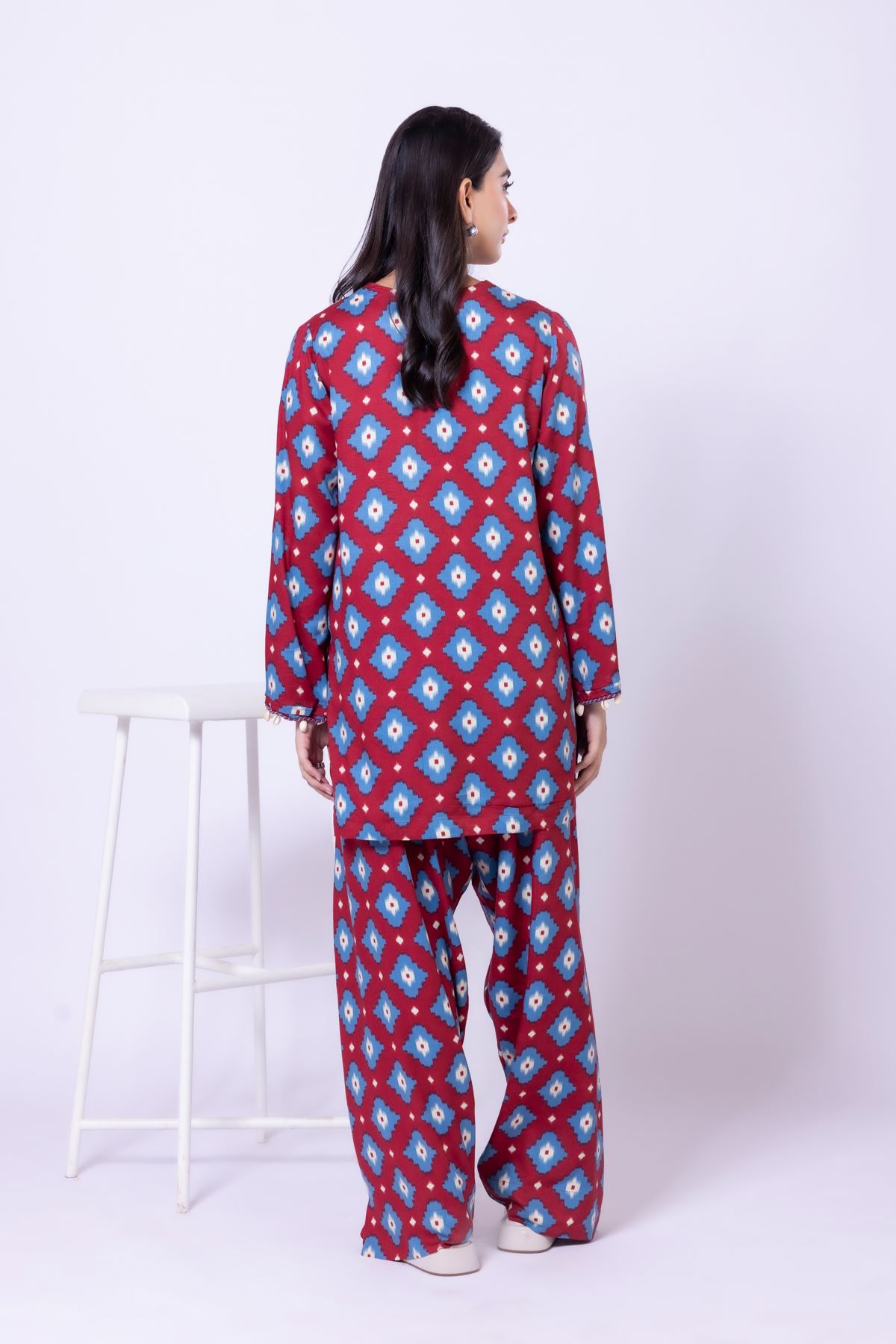 Printed Viscose Silk Kurta - 25-09-11E3-07TA-VG