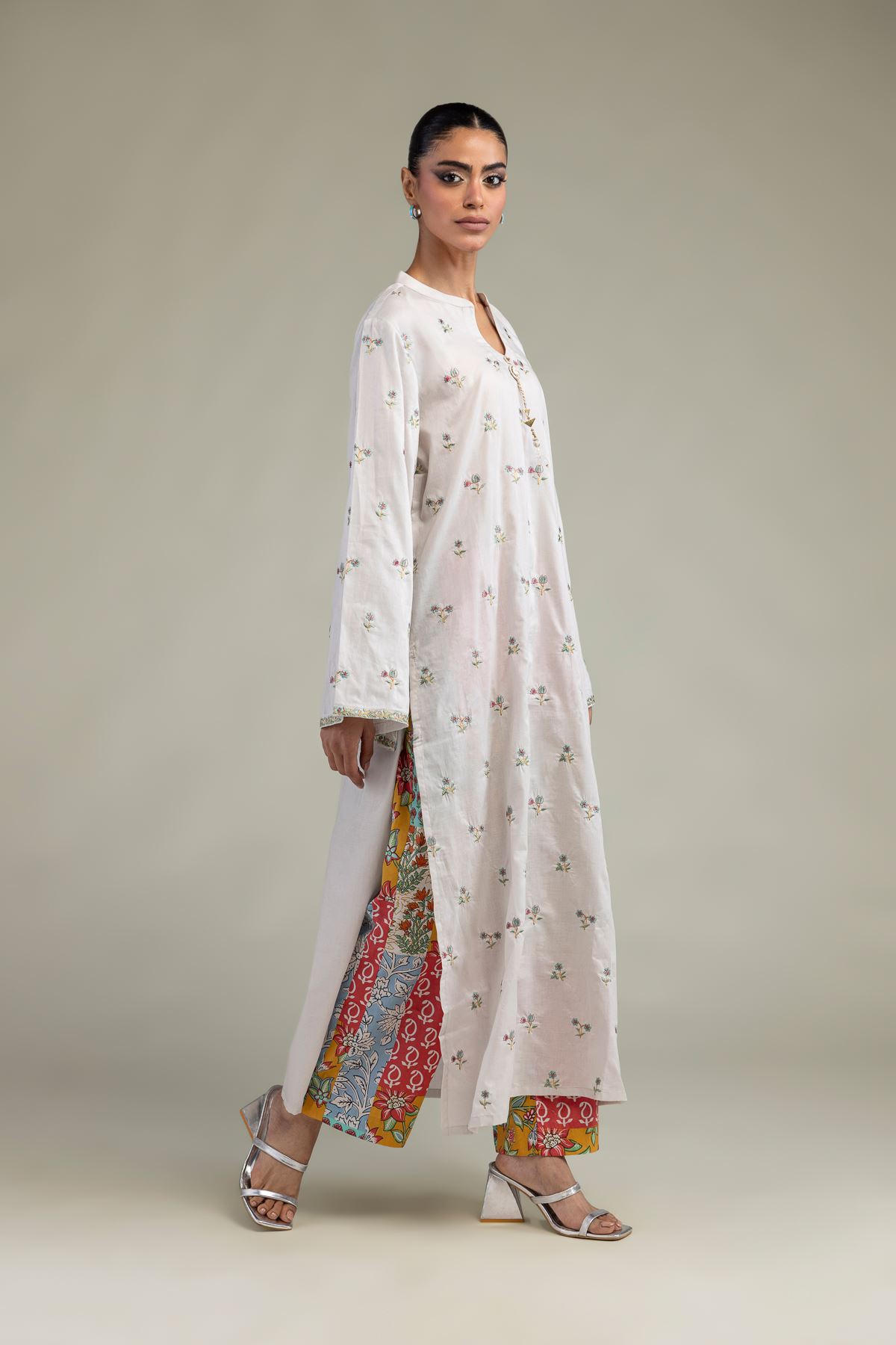 Embroidered Cambric Fabrics 2 Piece | Top and Bottom - A22-26-209FB1-VG