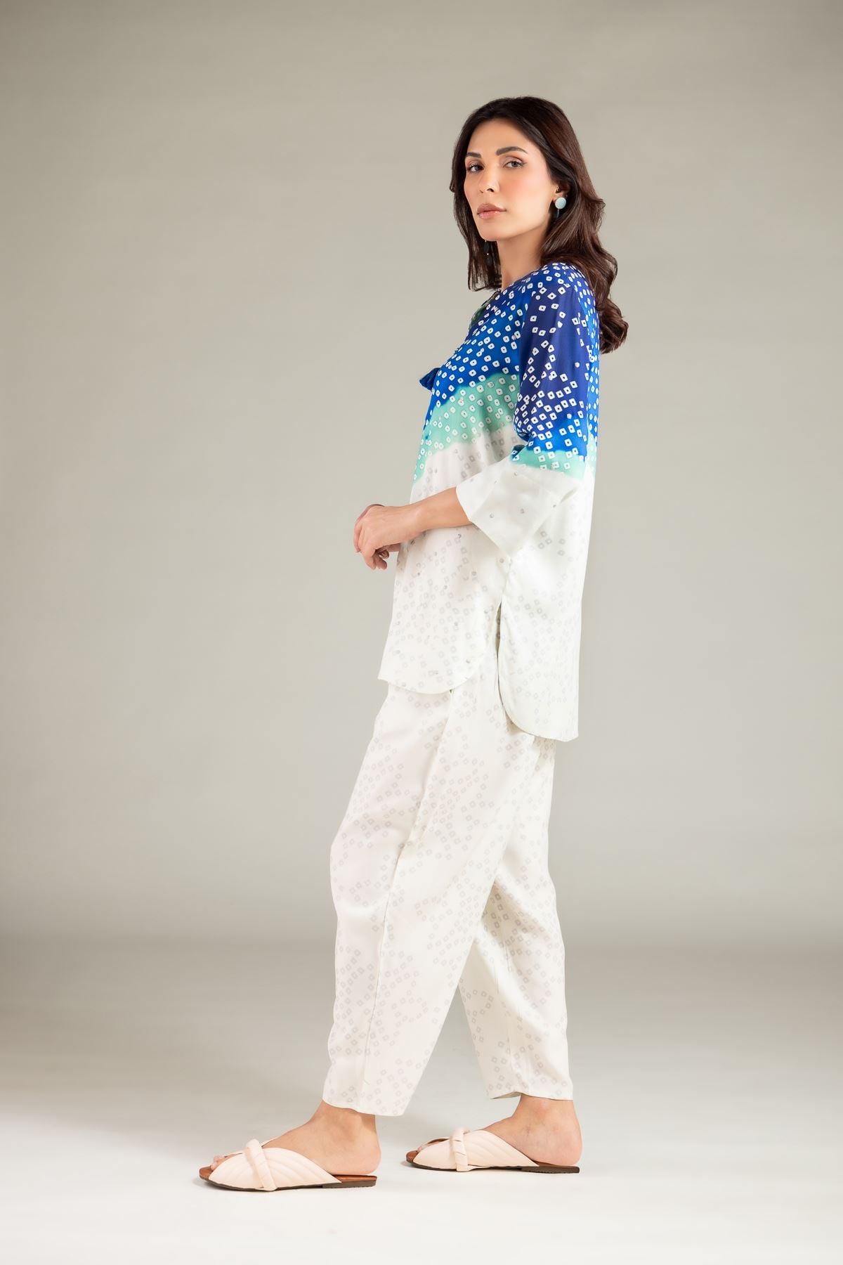 Embroidered Viscose Crepe Trousers - 6-26-104-A-F-VG