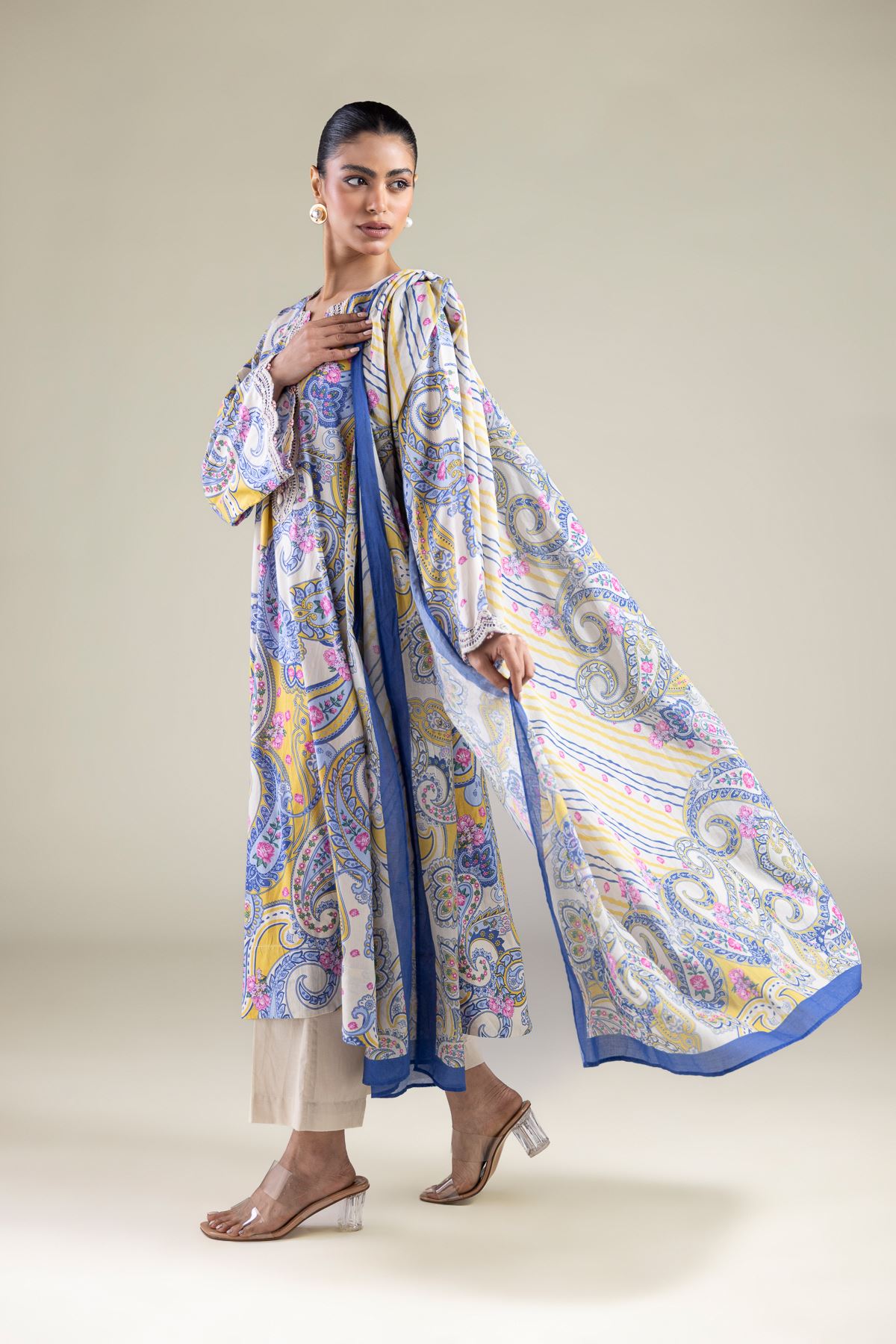 Embroidered Lawn Lawn Tailored 3-Piece - 1-26-206-A-D1-VG