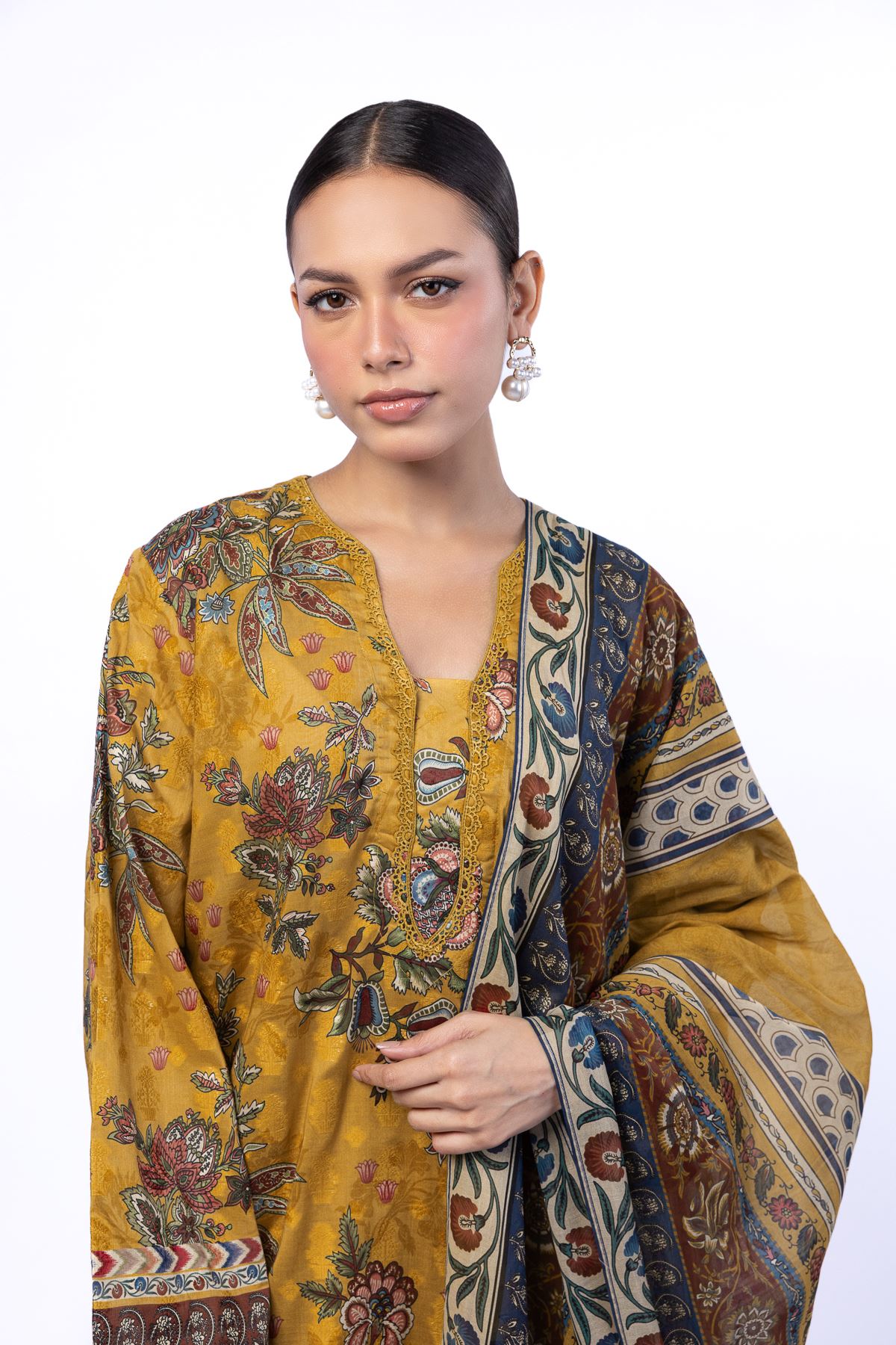 Printed Broshia Tailored 3 Piece - T-A33-26-104FD1-VG