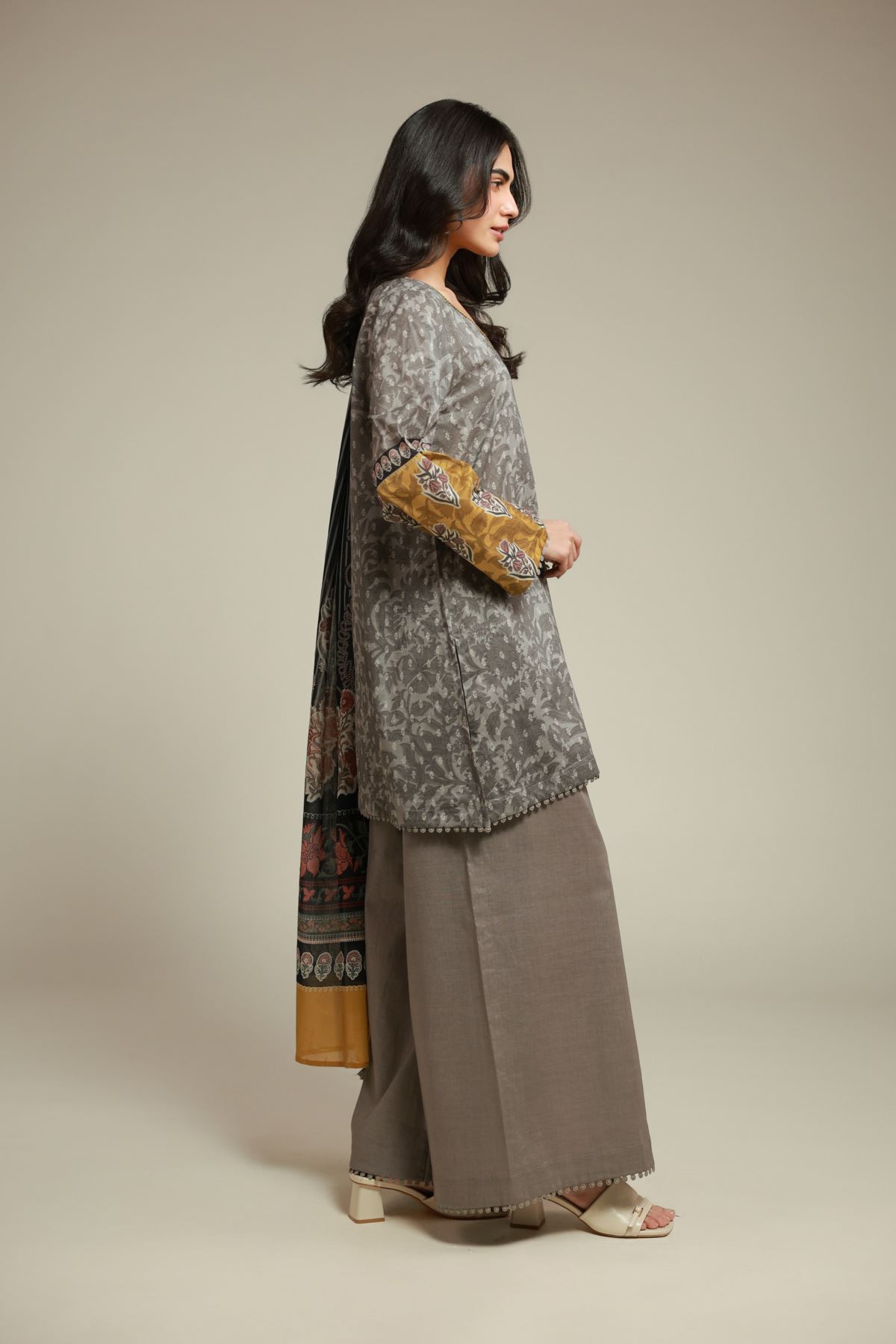 Printed Cambric Cambric Tailored 3-Piece - T-A22-26-110FF2-VG