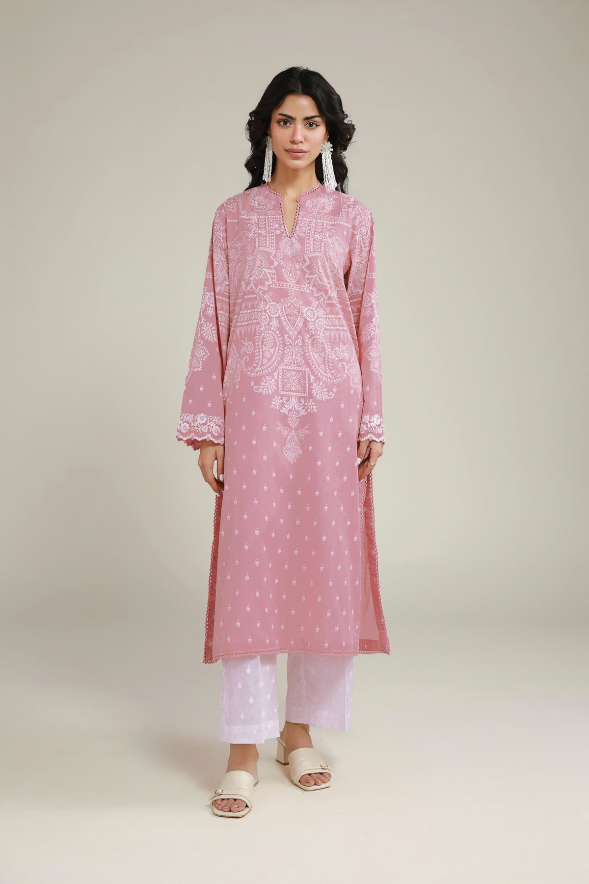 Embroidered Lawn Lawn Tailored Set - 26-02-1E13-02TA-VG