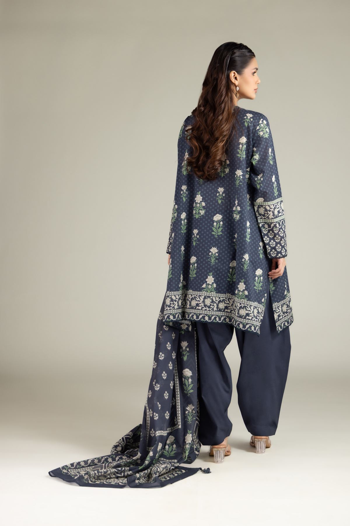 Printed Lawn Lawn Tailored 3-piece - 1-26-202-A-F2-VG