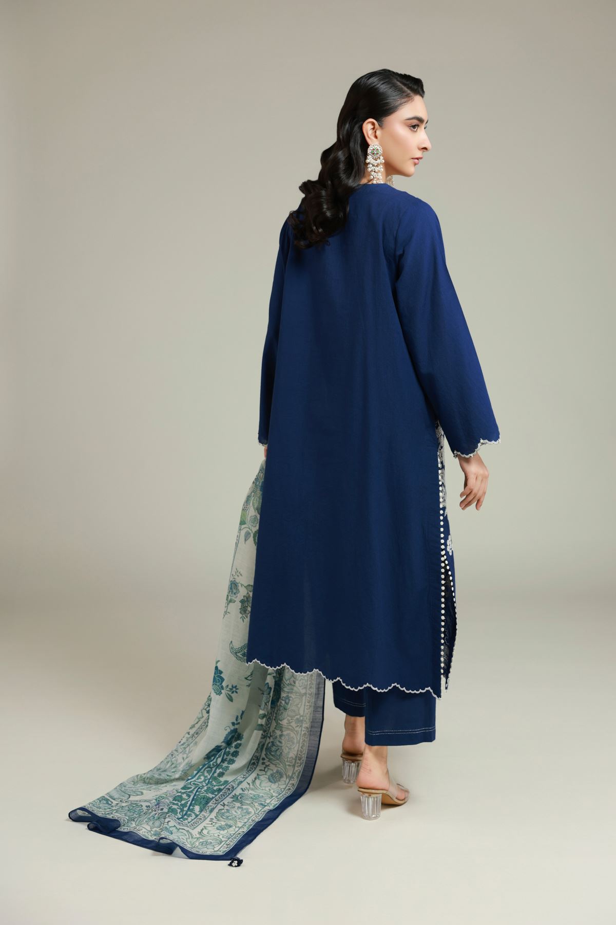 Embroidered Cambric Tailored 3 Piece - T-A33-26-109FF2-VG