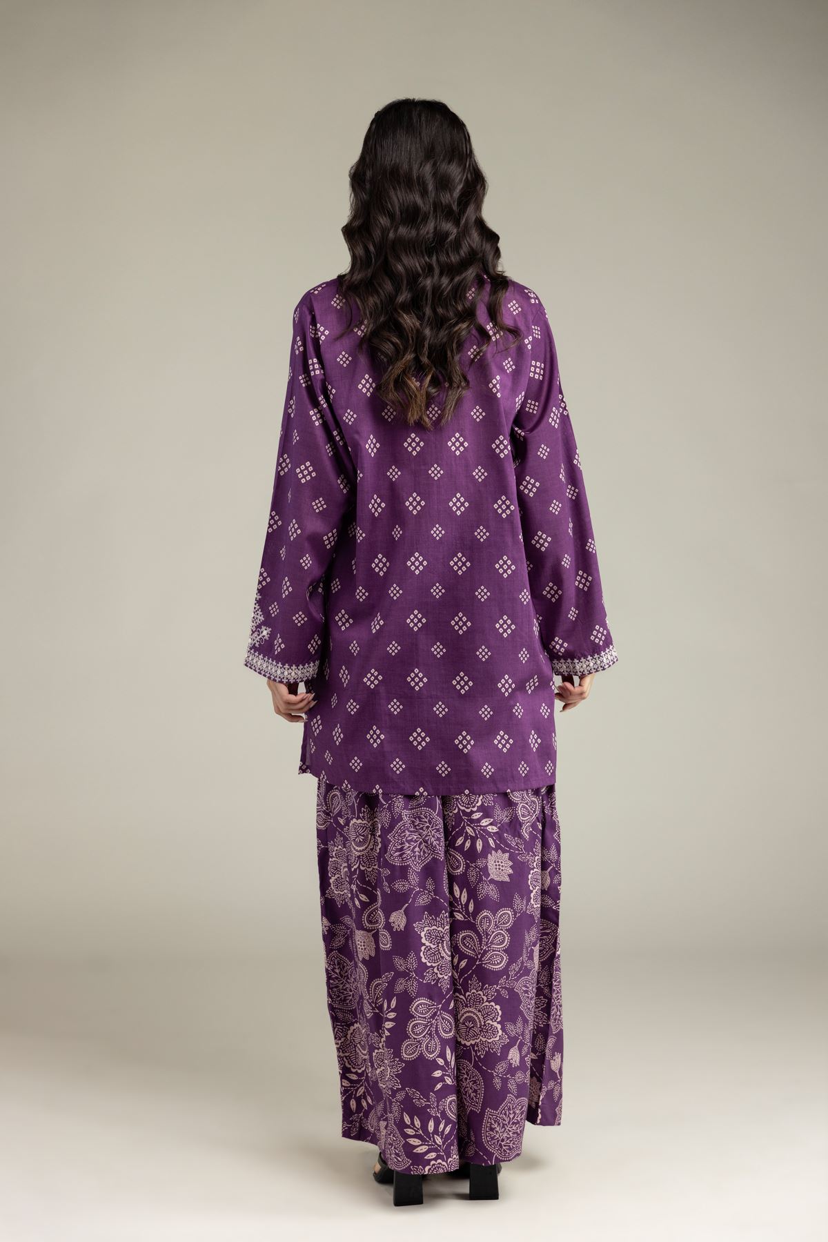 Embroidered Cambric Fabrics 2 Piece | Top and Bottom - 1-26-102-A-F-VG