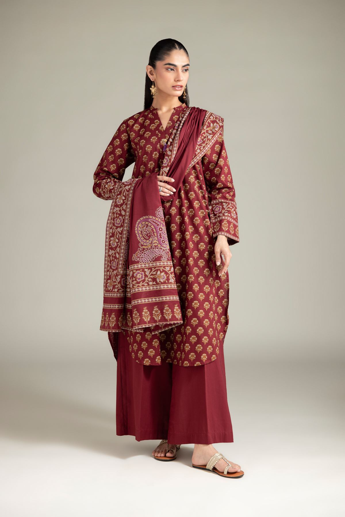 Lawn Dupatta - 1-26-125-A-B-VG