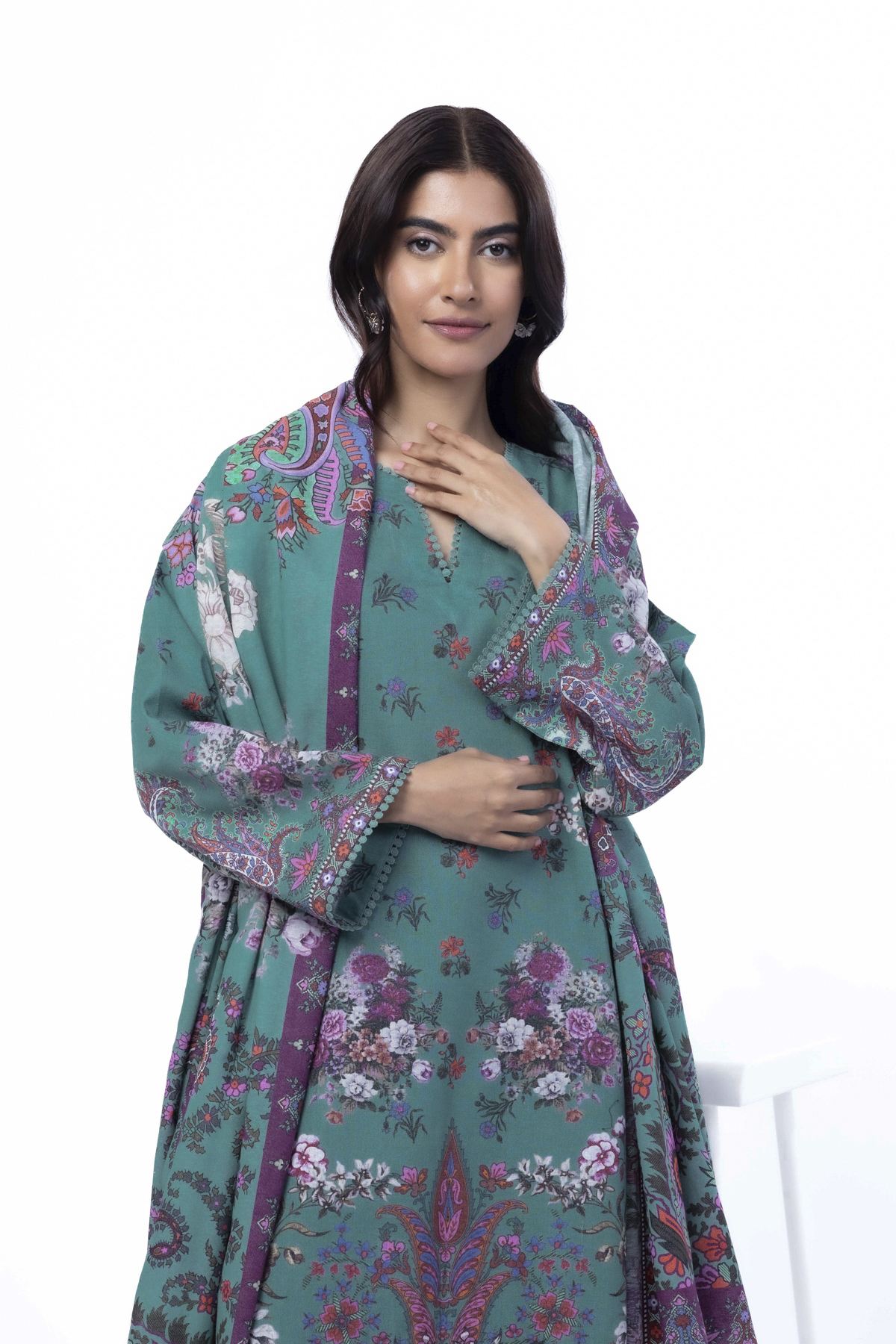 Printed Karandi Tailored 3 Piece - KN31AST-VG